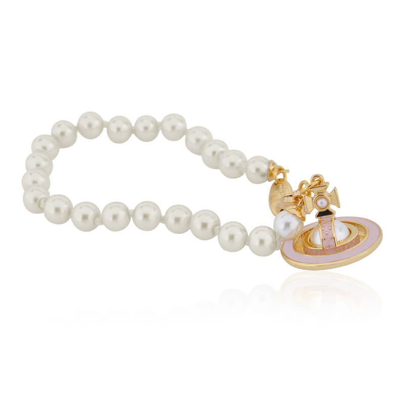 6 Colors SIMONETTA Lacquered Saturn Pearl Bracelet