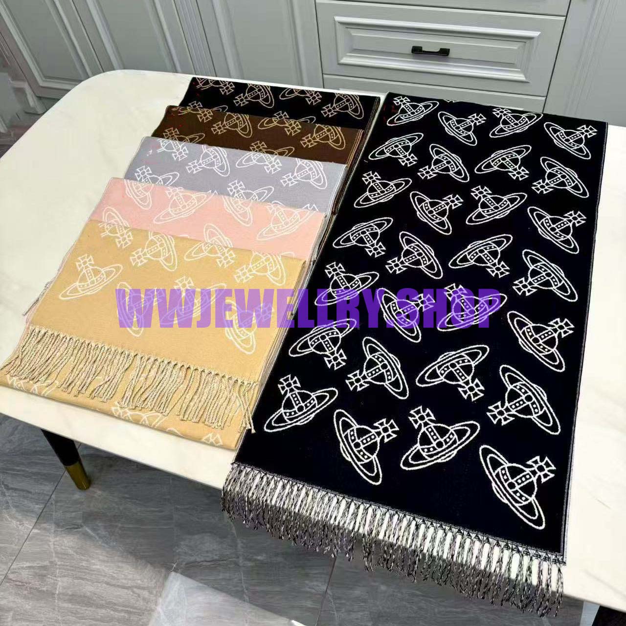 6 Colors Saturn Scarf Reversible