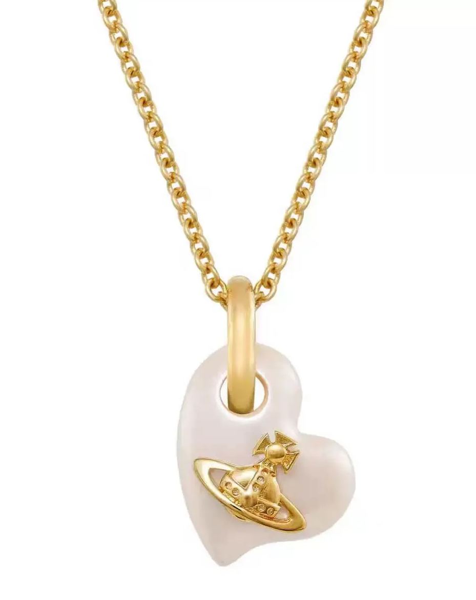 2 Colors FLORENTIA Pendant Heart Necklace