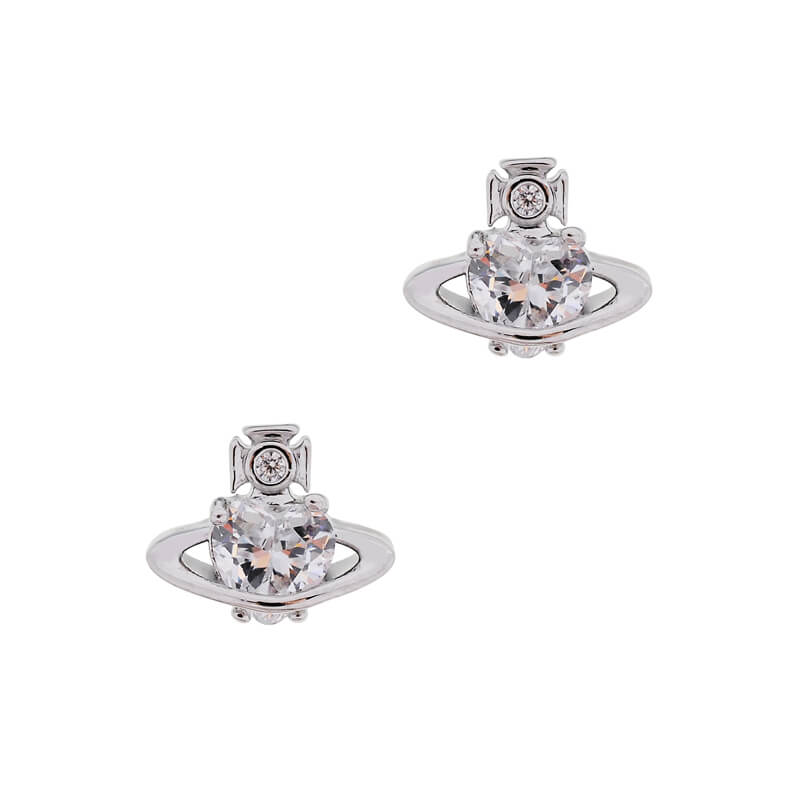 2 Colors LEONOR Mini Heart Zirconia Earrings