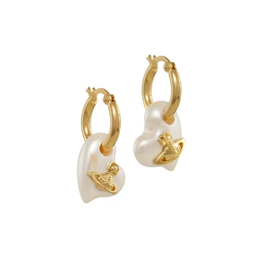 2 Colors FLORENTIA Heart Earrings