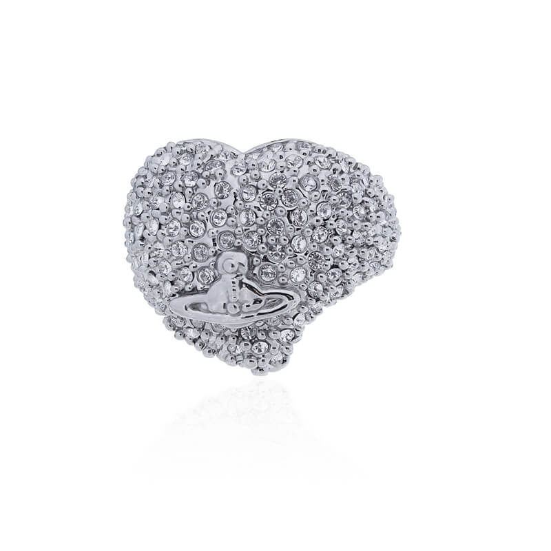 2 Colors Vintage Full Diamond Love Ring