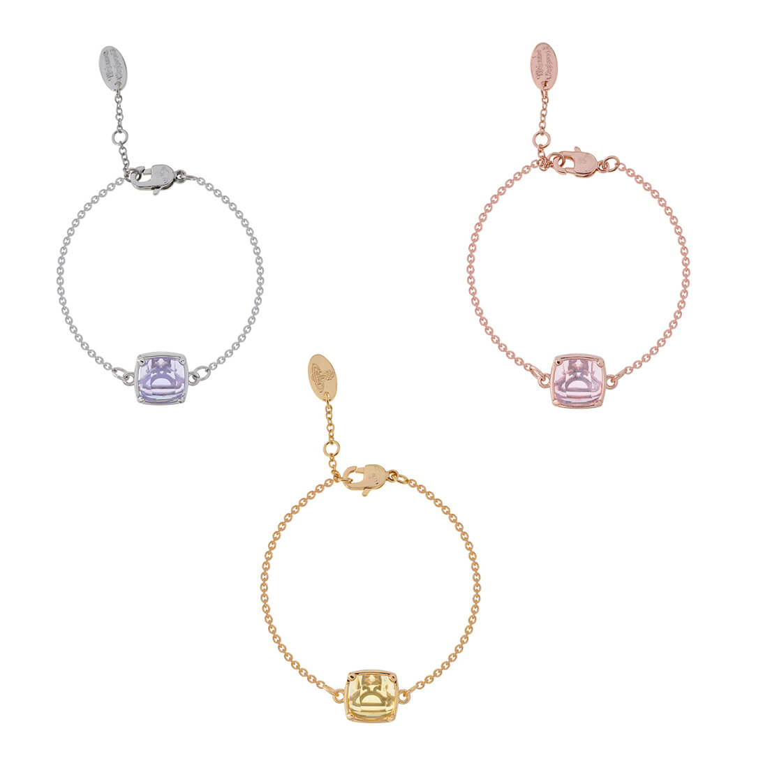 POLINA Sugar Cube Glass Bracelet