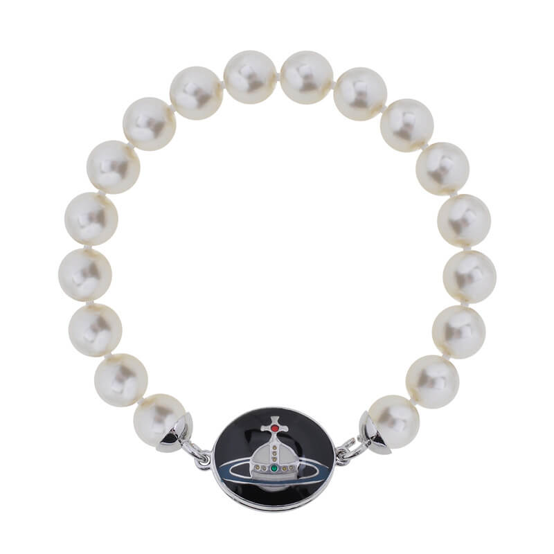 Enamel Pearl Bracelet