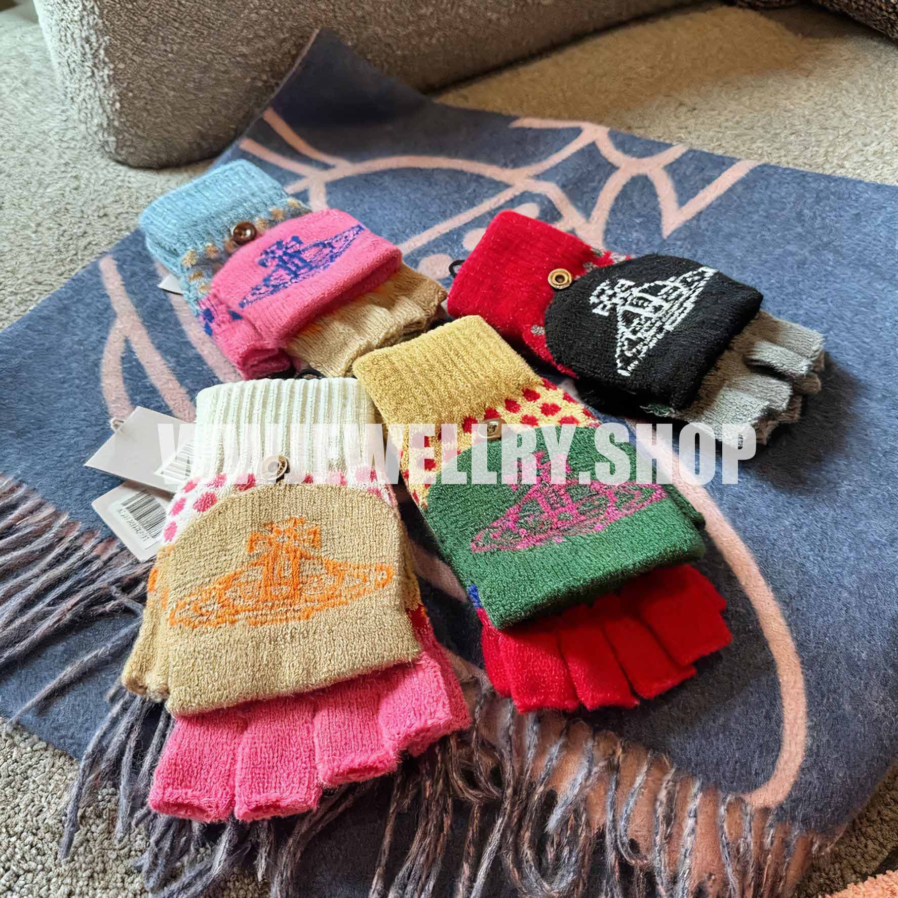 4 Colors FLAGS Half-finger Gloves