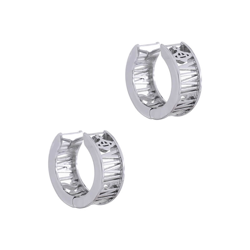 4 Colors WESTMINSTER Line Letter Earrings