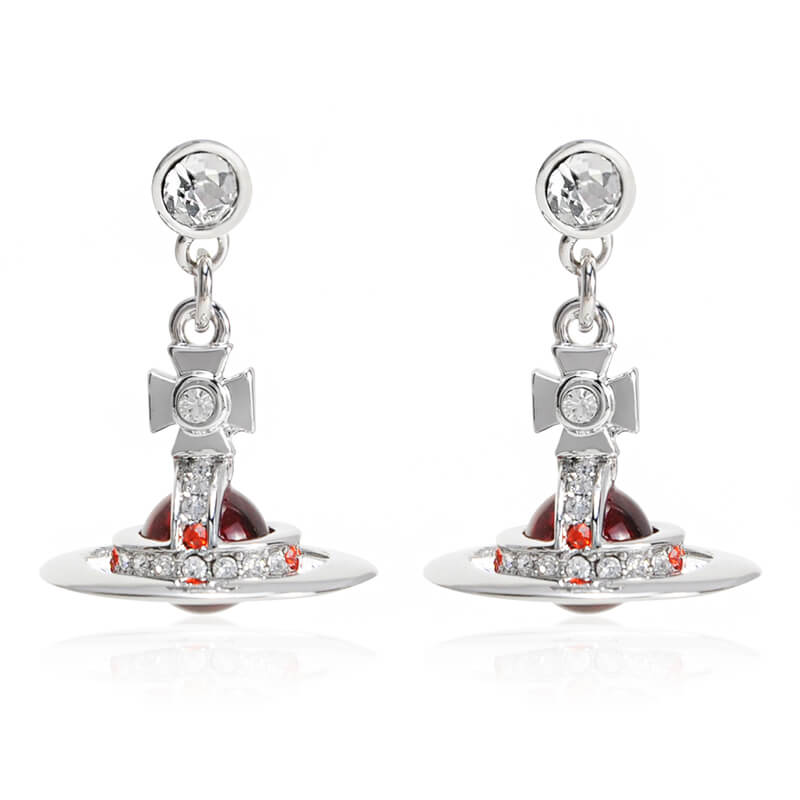 22 Colors 6MM ORB Classic Saturn Earrings