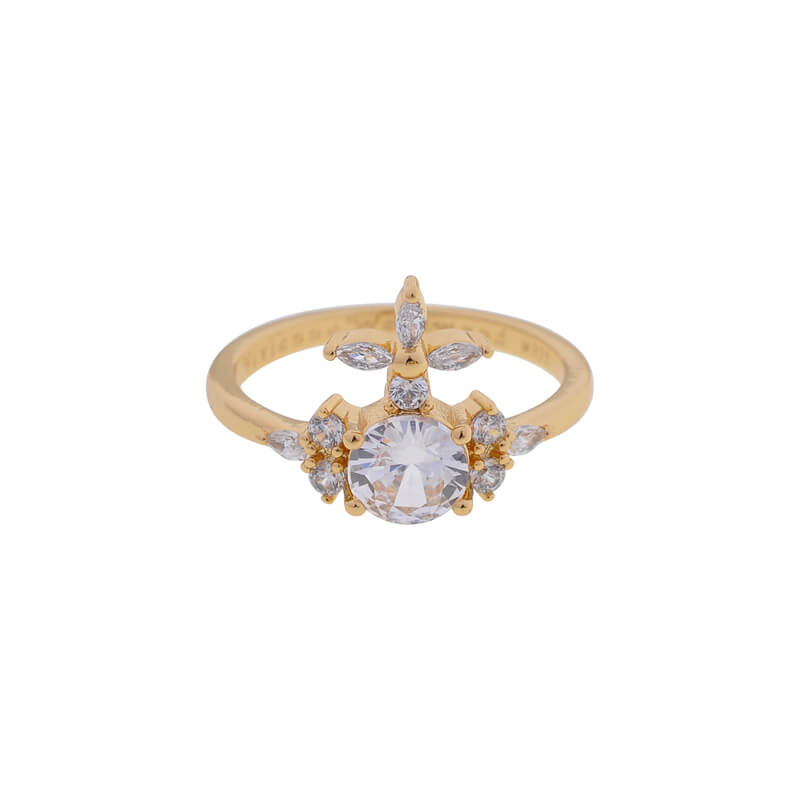 2 Colors COLETTE Saturn Diamond Ring