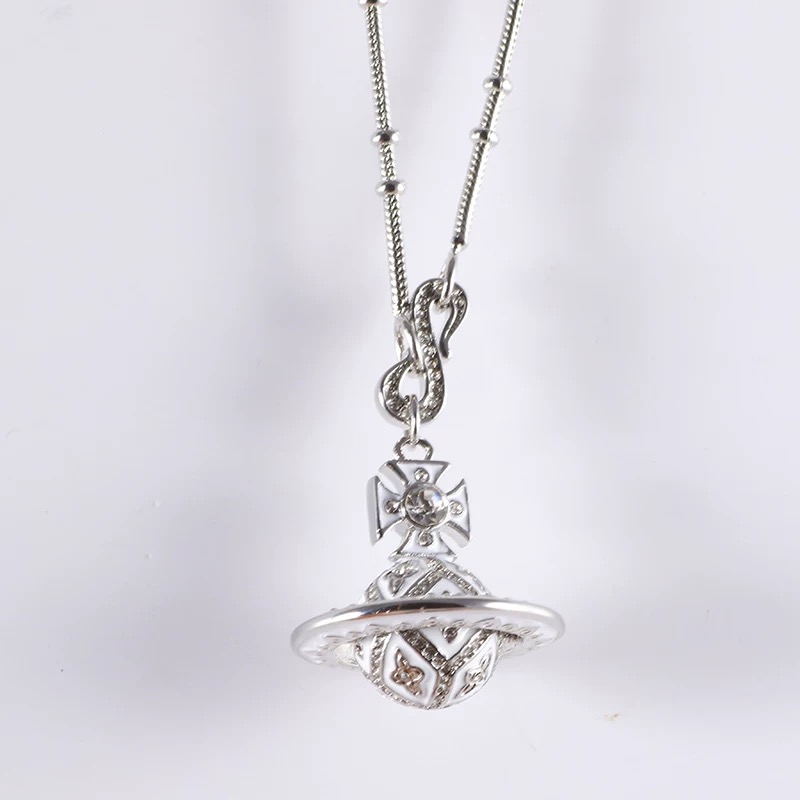 5 Colors Enamel ORB Pendant Necklace