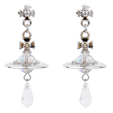 4 Colors Crystal Saturn Earrings