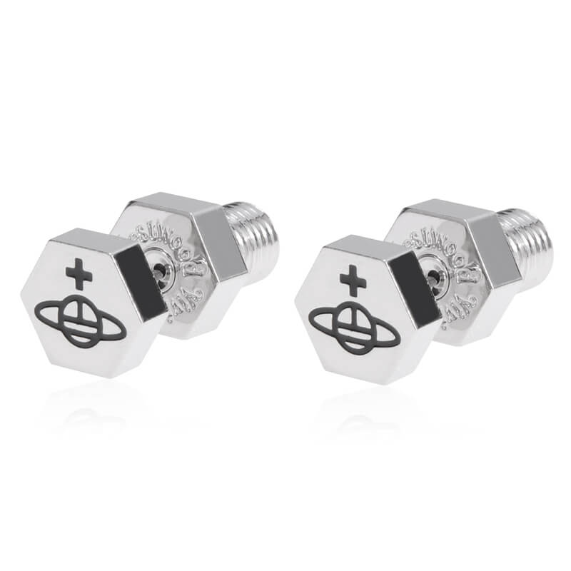 4 Colors Screw Saturn Earrings