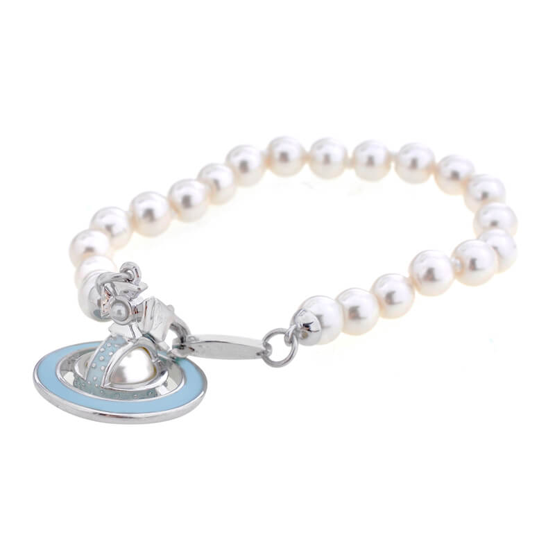 6 Colors SIMONETTA Lacquered Saturn Pearl Bracelet