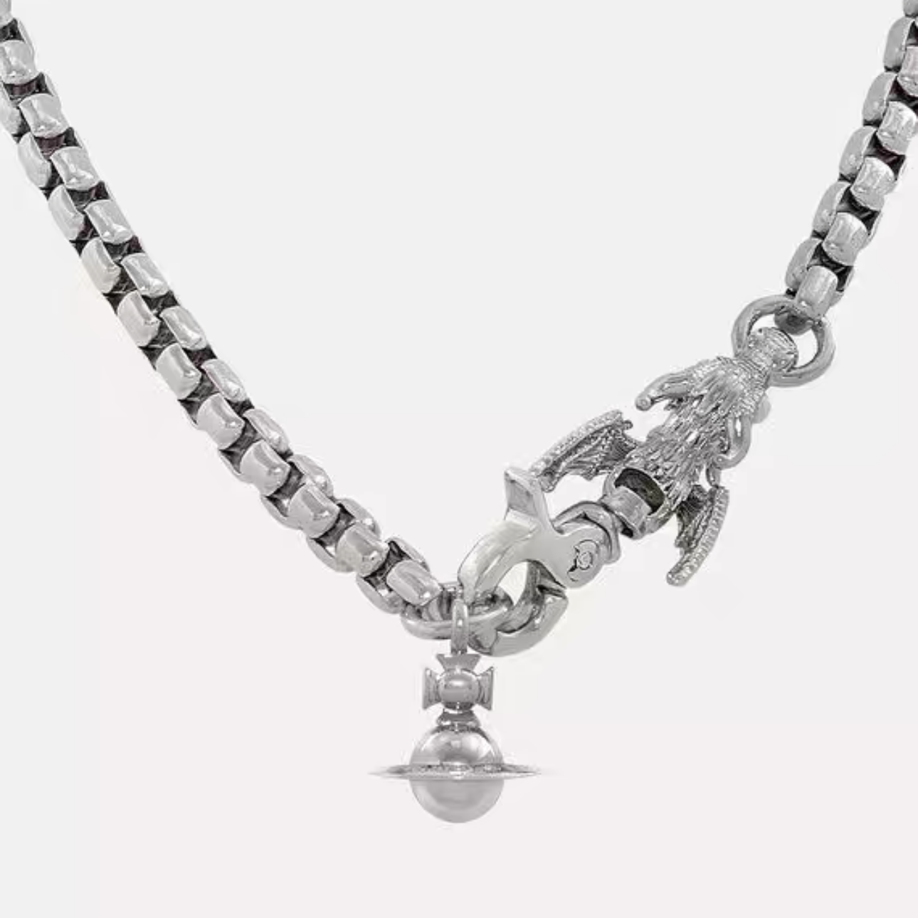 2 Colors Dragon Saturn Necklace