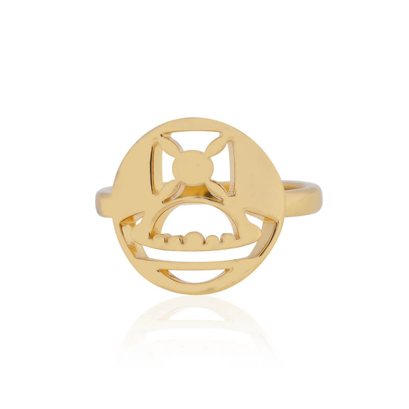 2 Colors IMOGENE Round Ring