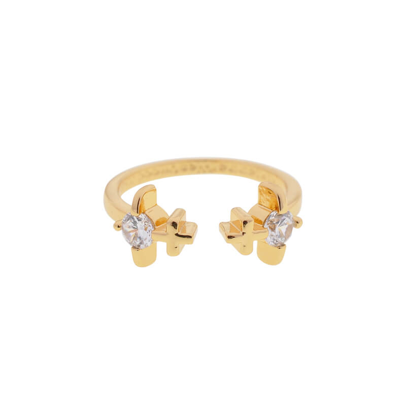 3 Colors HORTENSE TWIN Diamond Ring