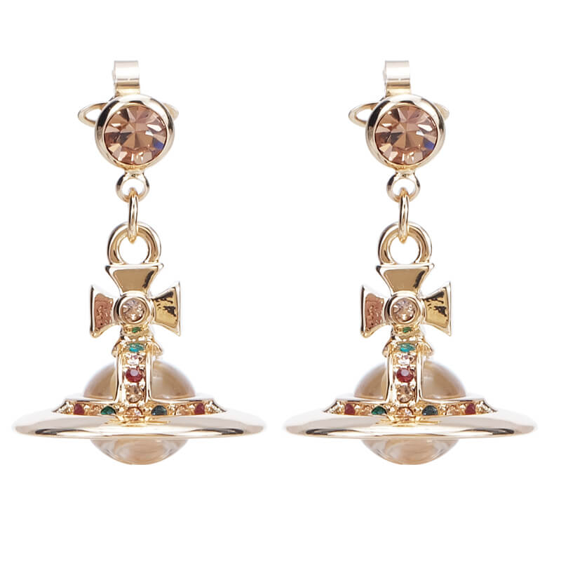 18 Colors 10MM ORB Classic Saturn Earrings