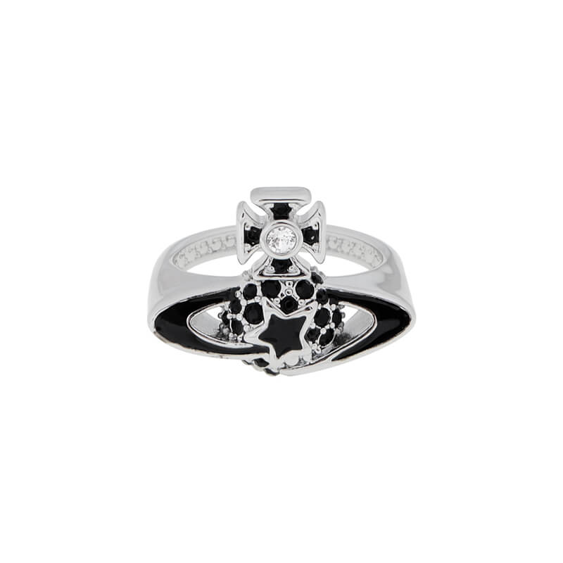 5 Colors DARLENE Pentagram Saturn Ring