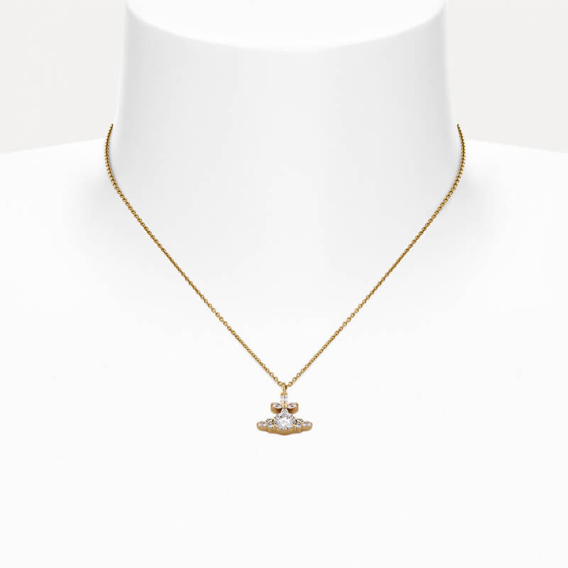 2 Colors COLETTE Saturn Diamond Necklace