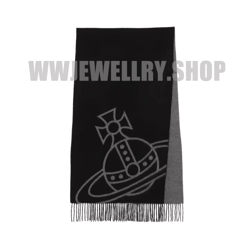7 Colors Double Saturn Big Logo Scarf