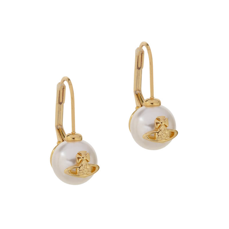 2 Colors GIA DROP Dangling Pearl Earrings