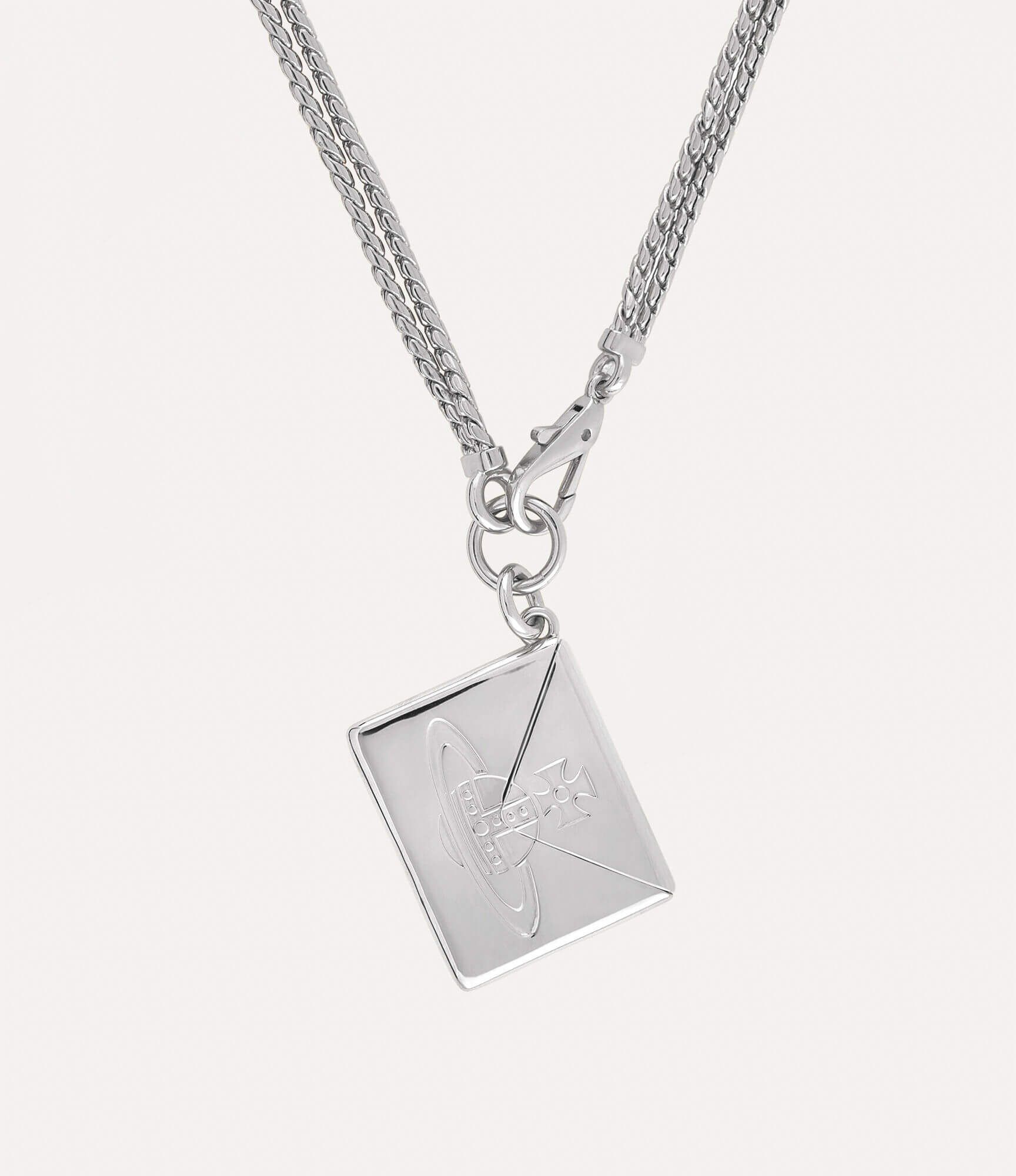 2 Colors Valentine's Envelope Pendant Necklace