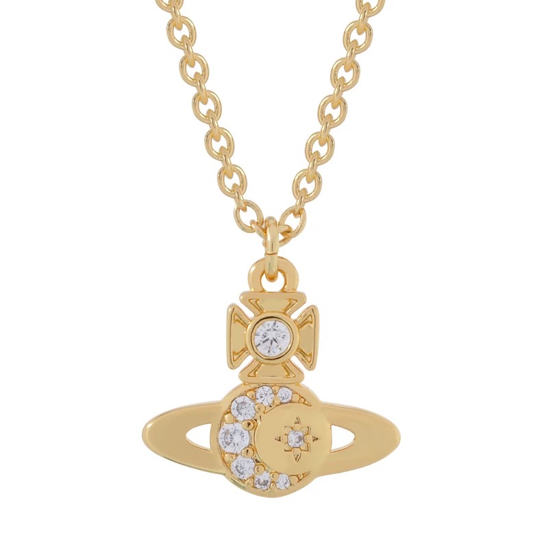 2 Colors DORINA Moon Star Necklace