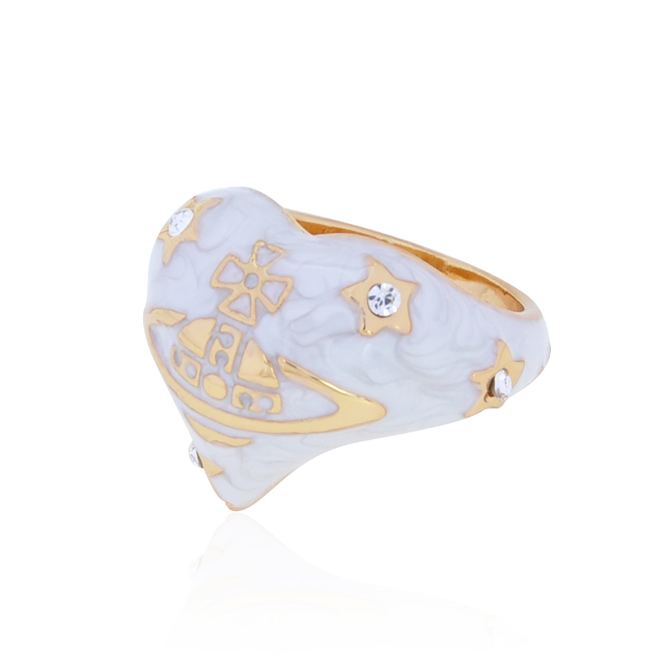 3 Colors Vintage Lacquered Love Saturn Ring