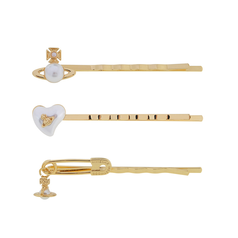 2 Colors Saturn Hair Clip Set