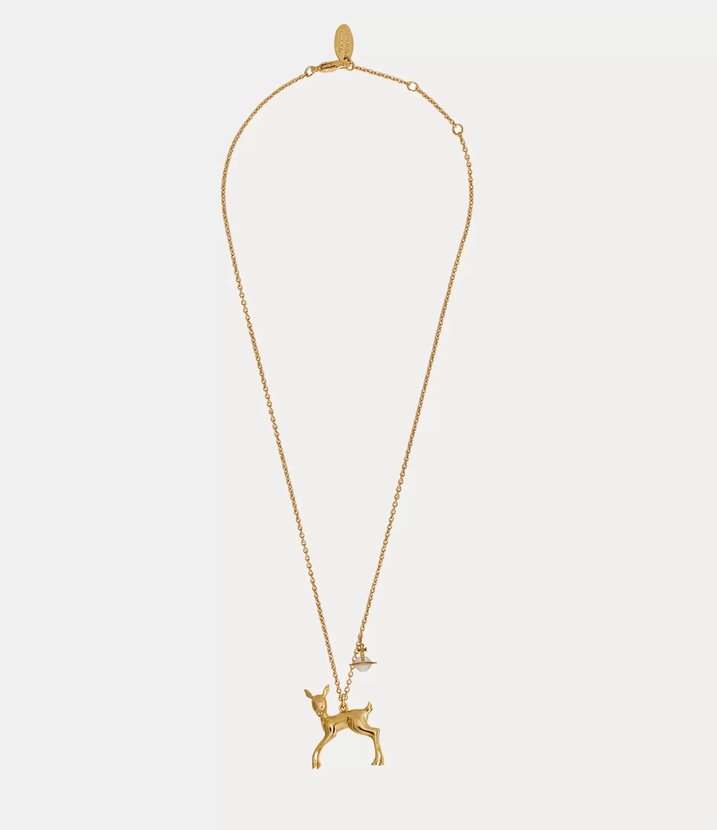 Limited Edition Deer Saturn Orb Necklace