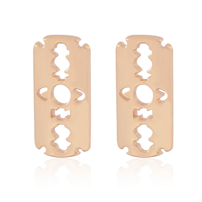 3 Colors Blade Earrings