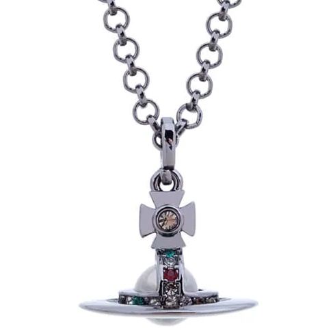 6MM ORB Classic Saturn Pendant Necklace