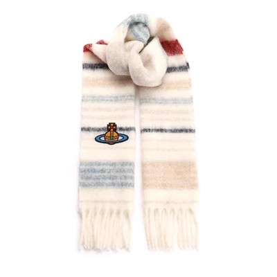 4 Colors Mixed Color Striped Saturn Scarf