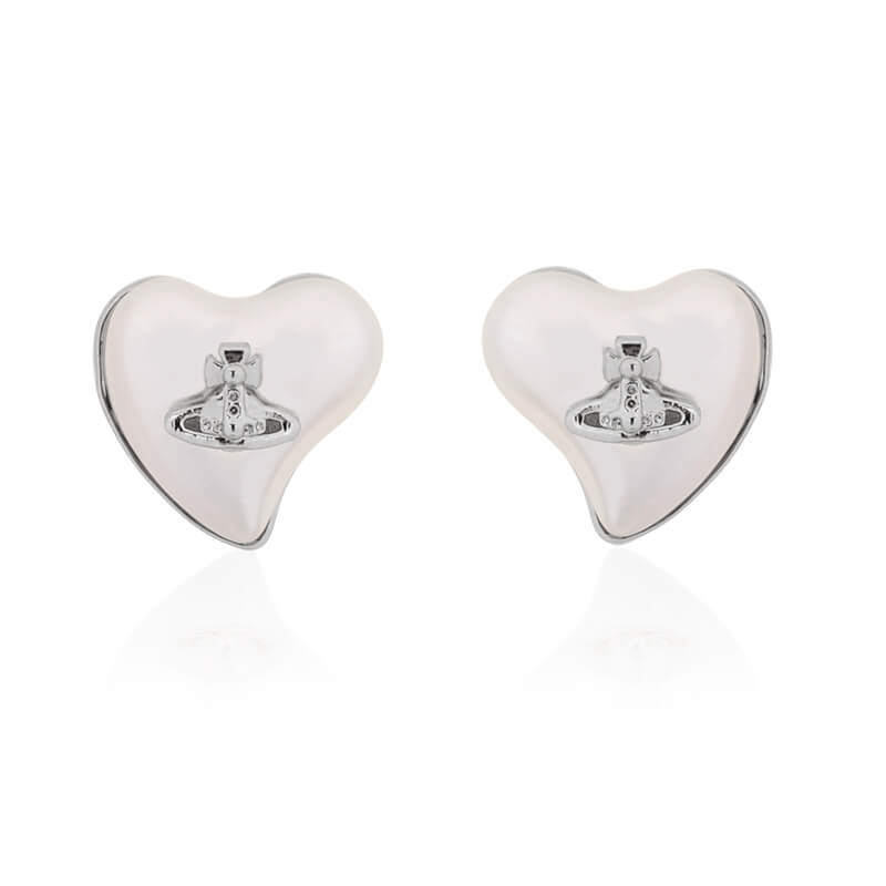 4 Colors Resin Heart Earrings
