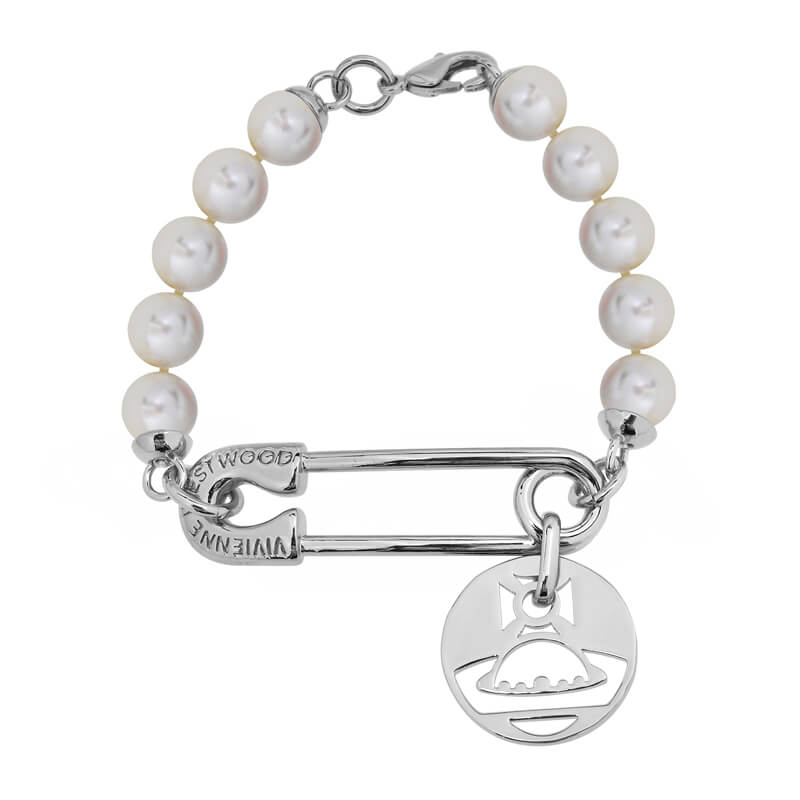 2 Colors IMOGENE Pin Round Large Pearl Bracelet