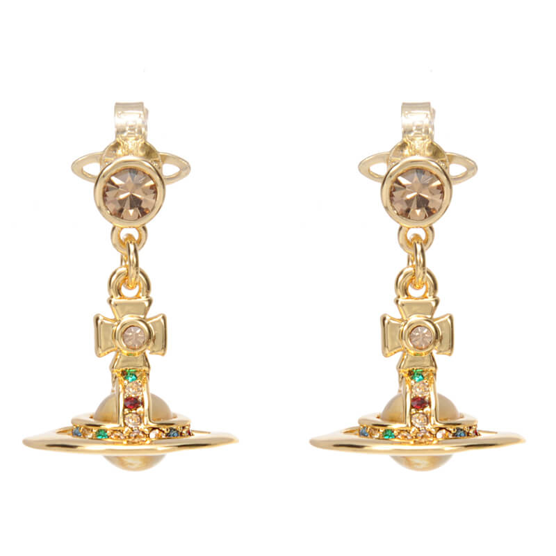 22 Colors 6MM ORB Classic Saturn Earrings