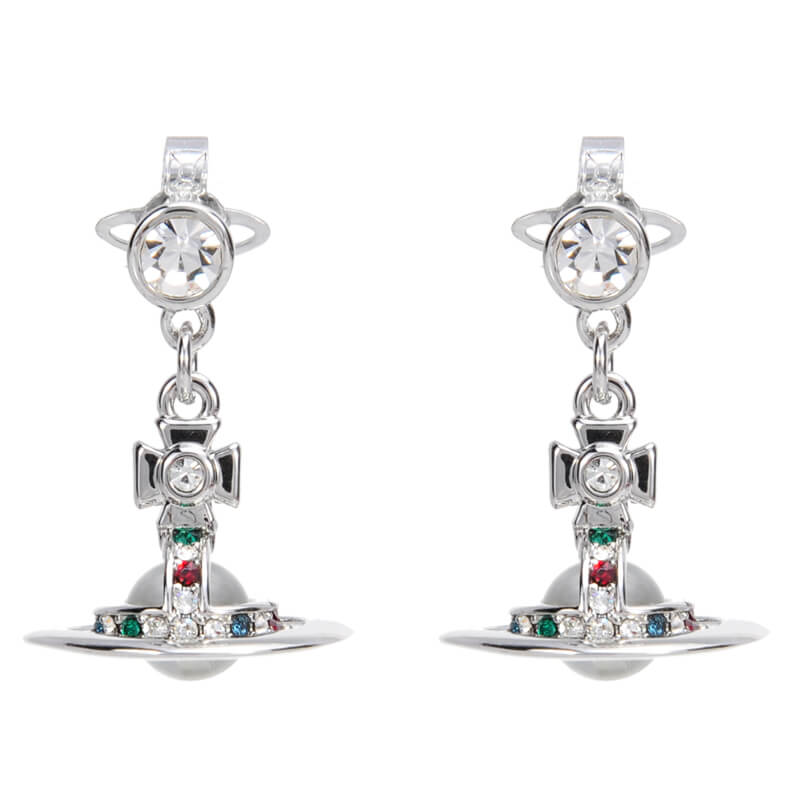 22 Colors 6MM ORB Classic Saturn Earrings