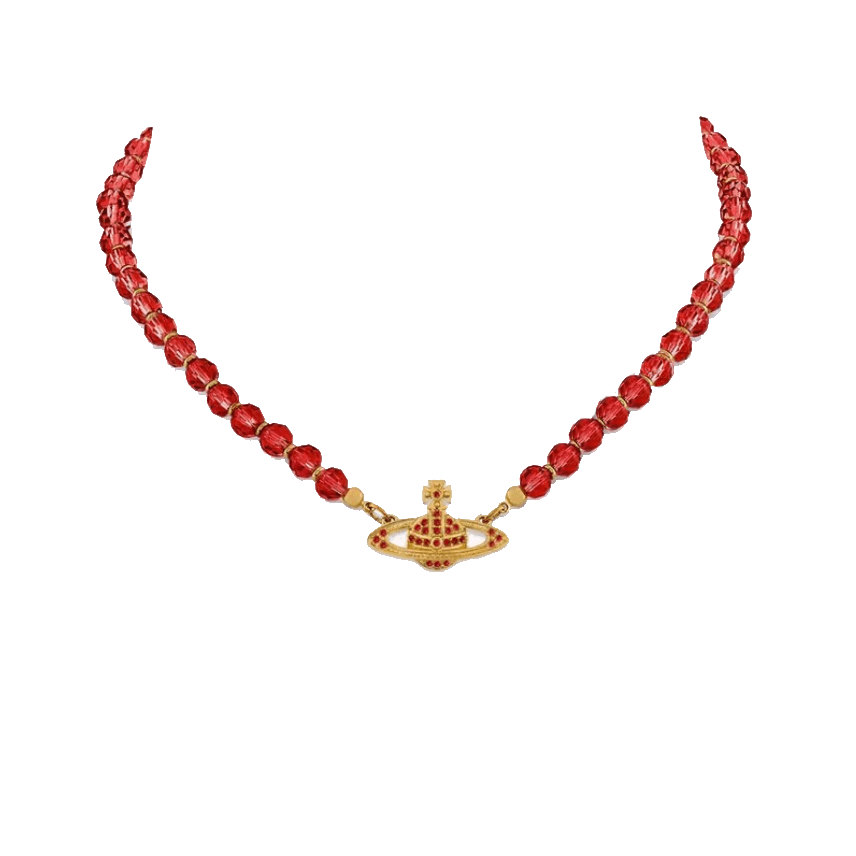 Red Crystal Necklace Bracelet