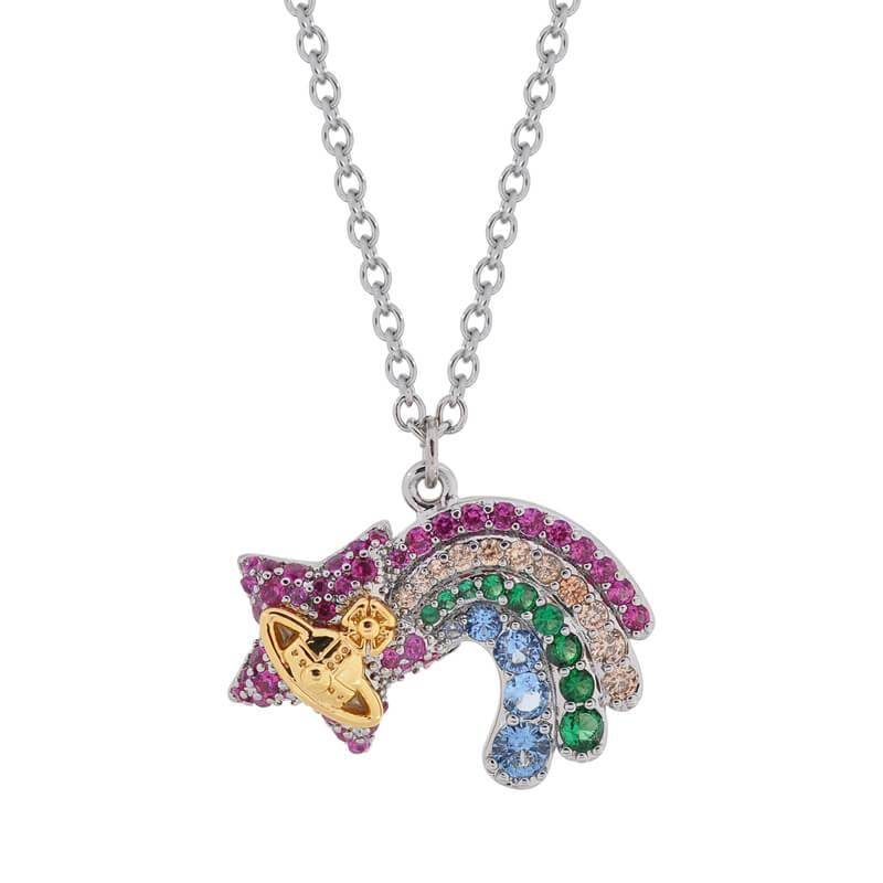 2 Colors JUDY Rainbow Star Necklace
