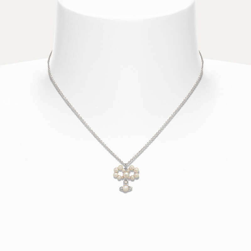 2 Colors VIVIANA Pearl Bow Necklace