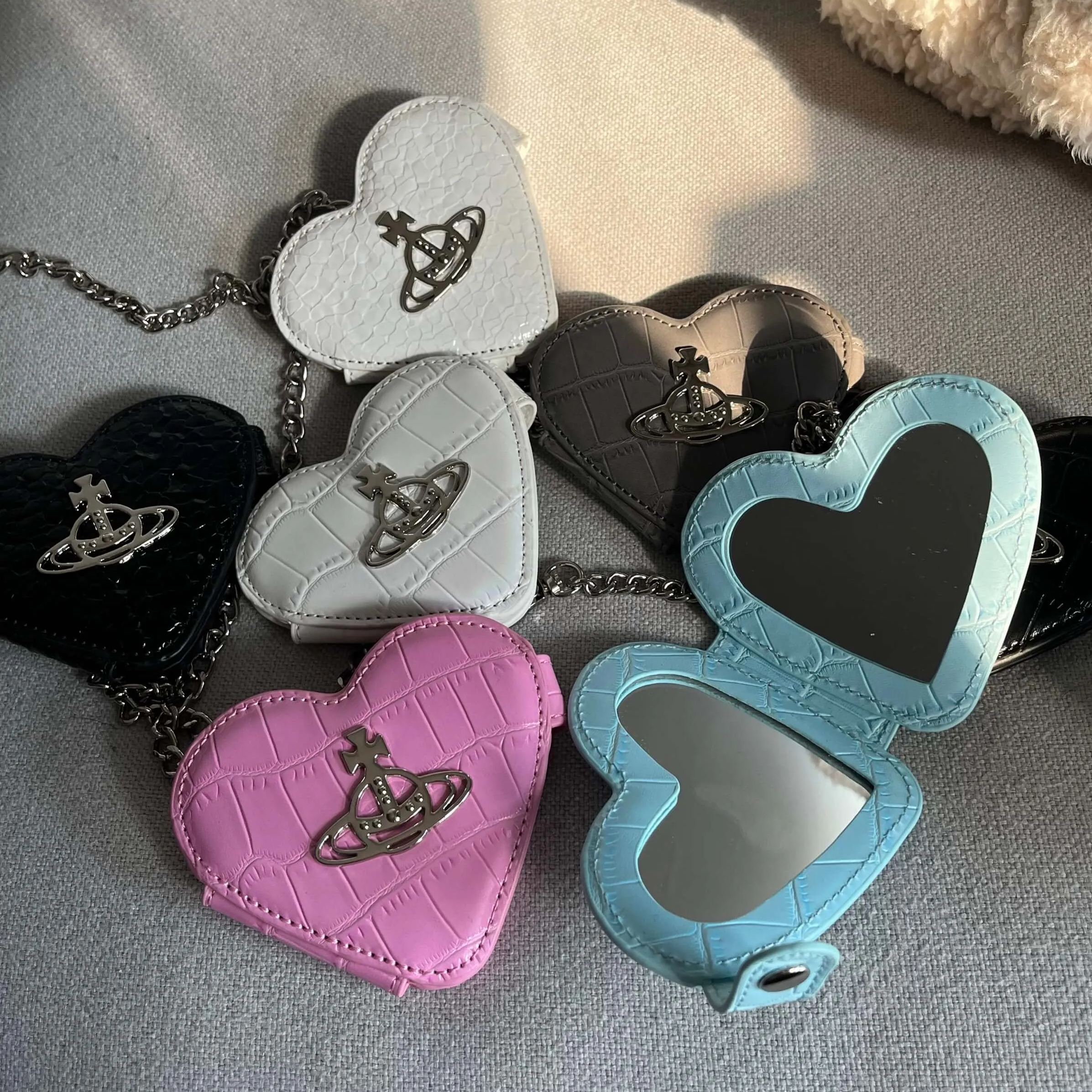 3 Colors Love Mirror Saturn Pendant