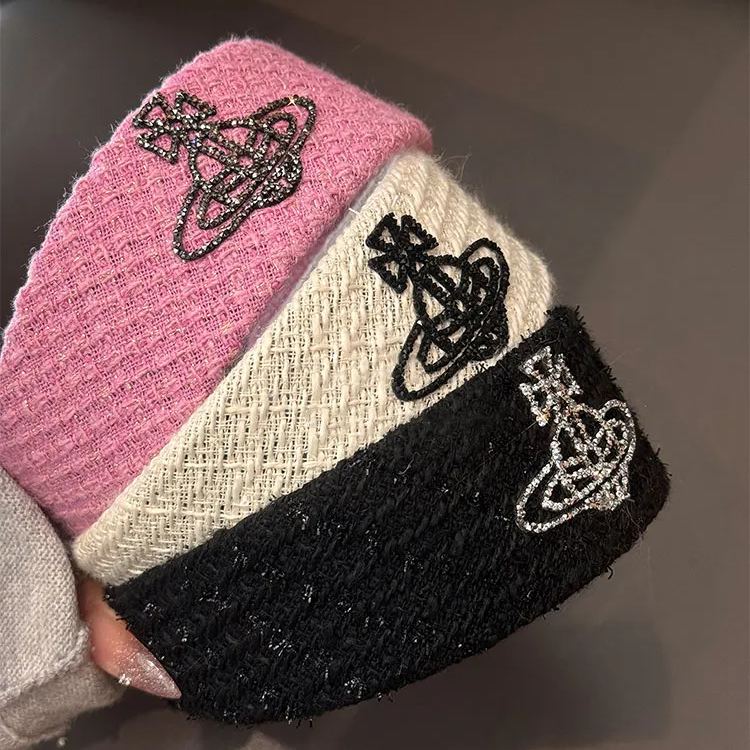 Vintage Saturn Wide Edge Hairband