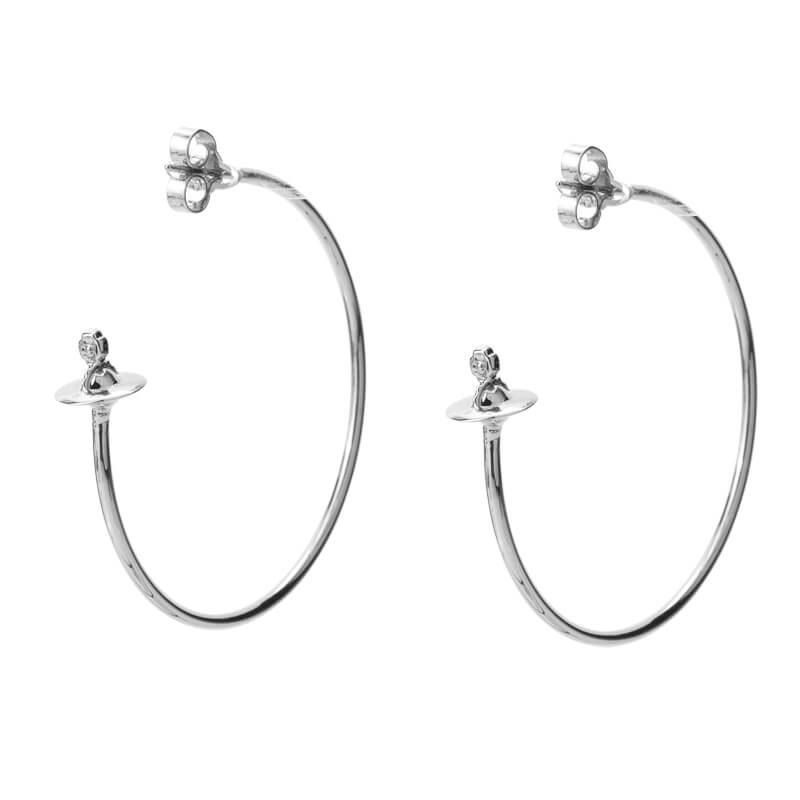 4 Colors Large Earrings With Orb