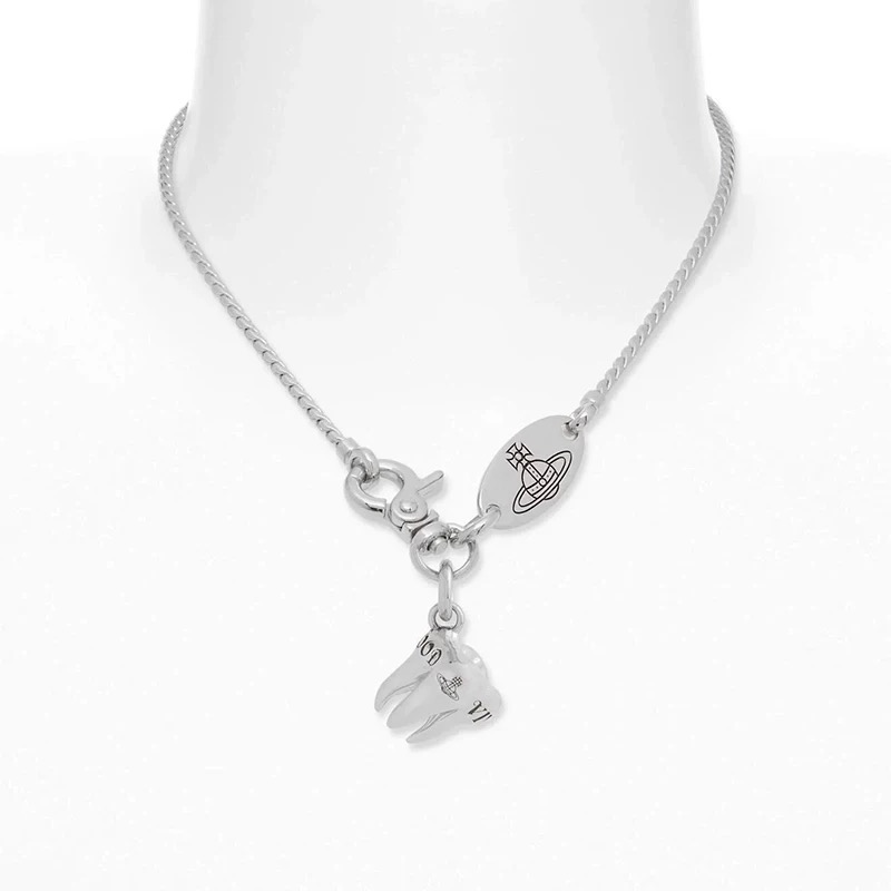 2 Colors RIMA Tooth Saturn Necklace