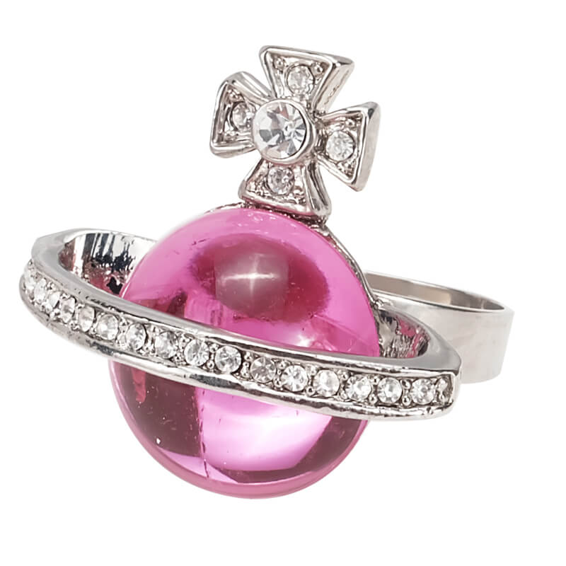 Vintage Gemstone Saturn Ring