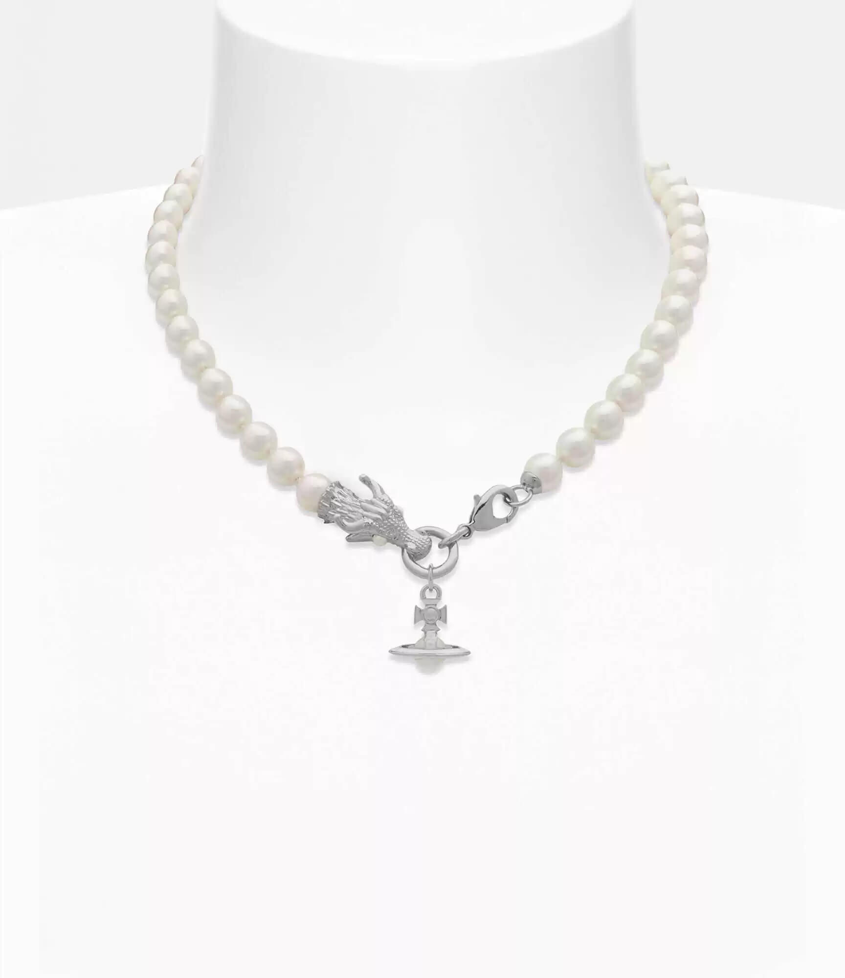 2 Colors Dragon Saturn Pearl Necklace