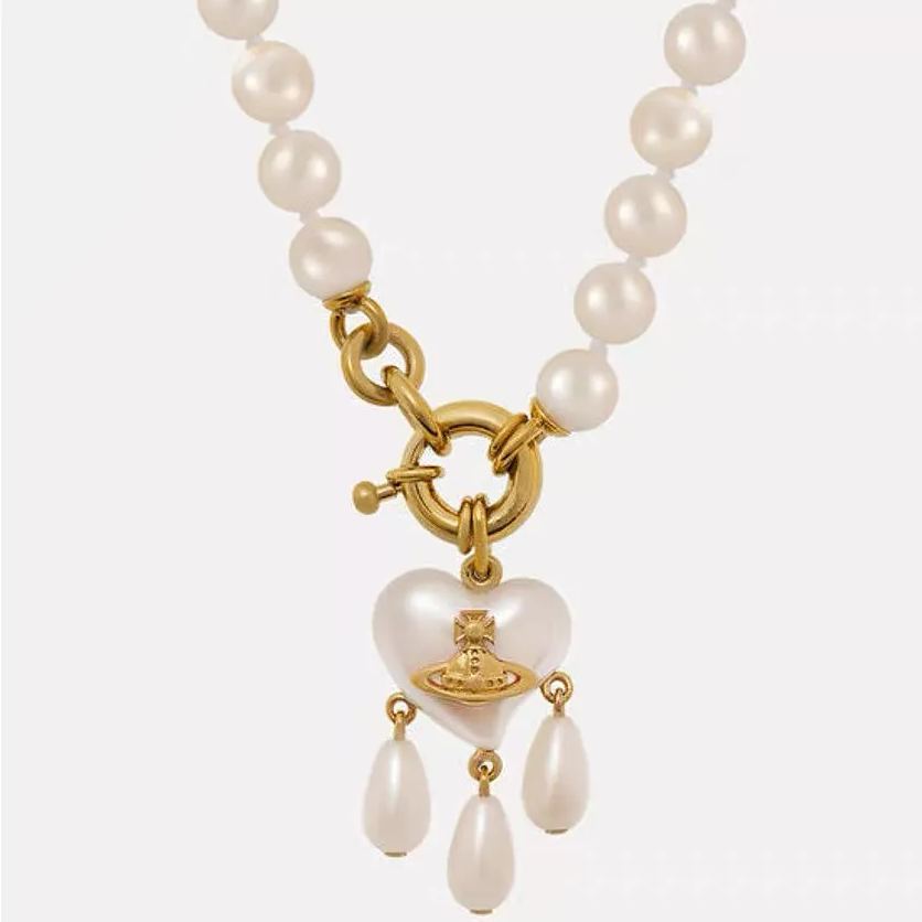 2 Colors SHERYL Pendant Pearl Necklace