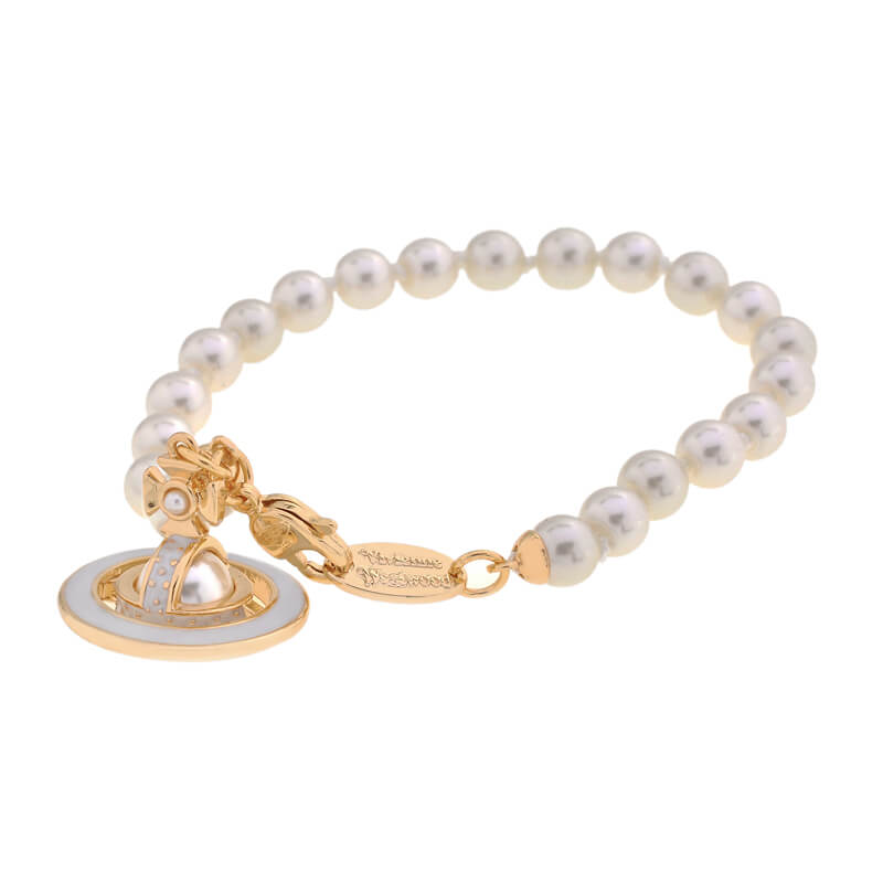 6 Colors SIMONETTA Lacquered Saturn Pearl Bracelet