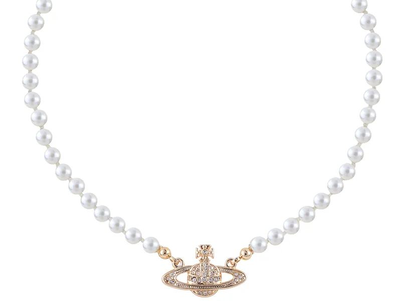 12 Colors Mini Bas Relief Pearl Necklace