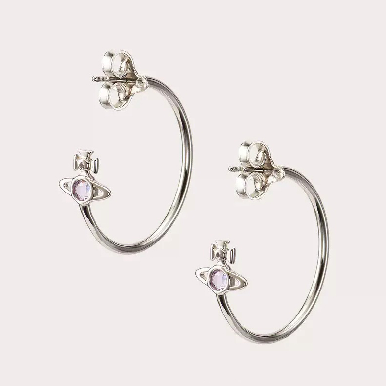 3 Colors HEATHER Large Saturn Earrings