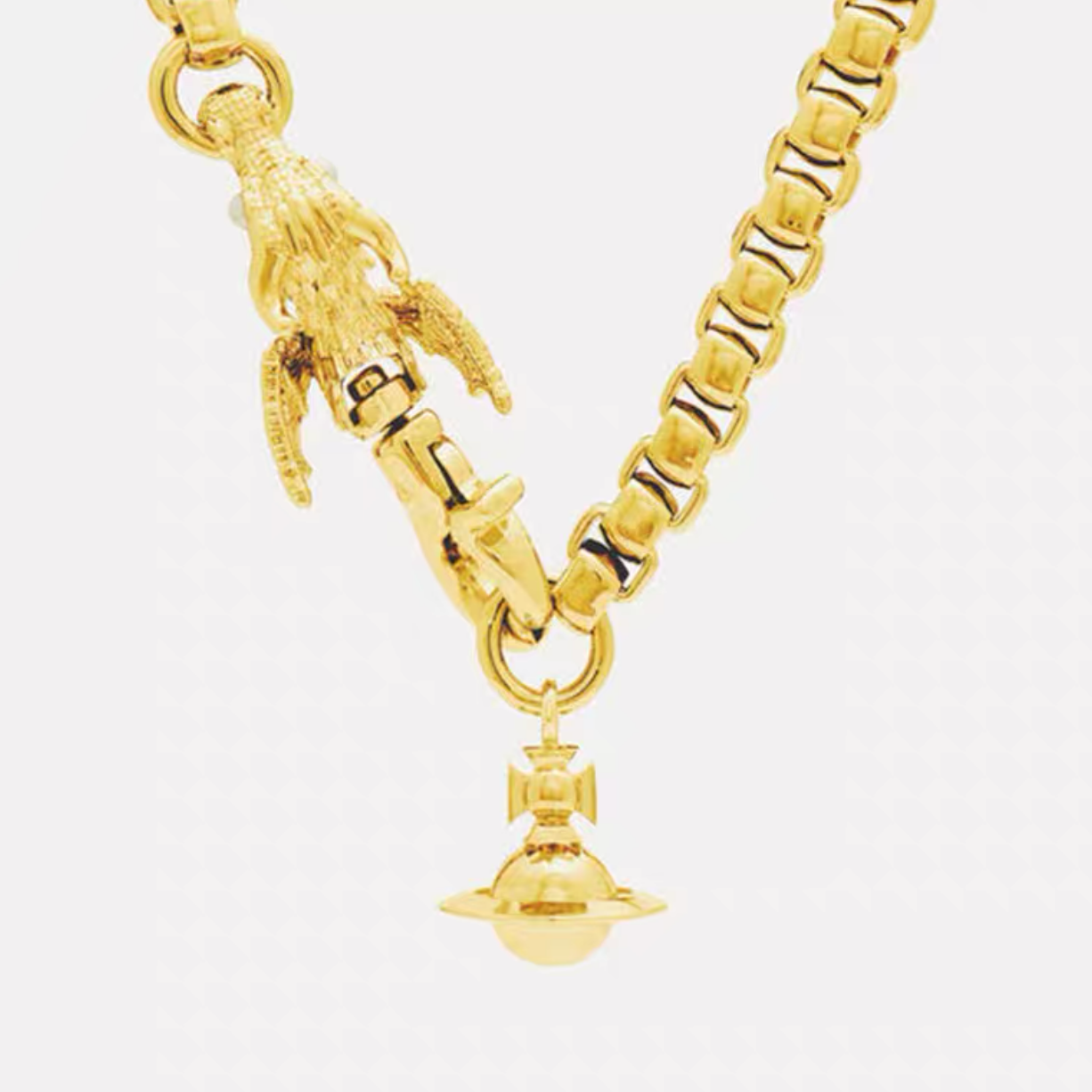 2 Colors Dragon Saturn Necklace